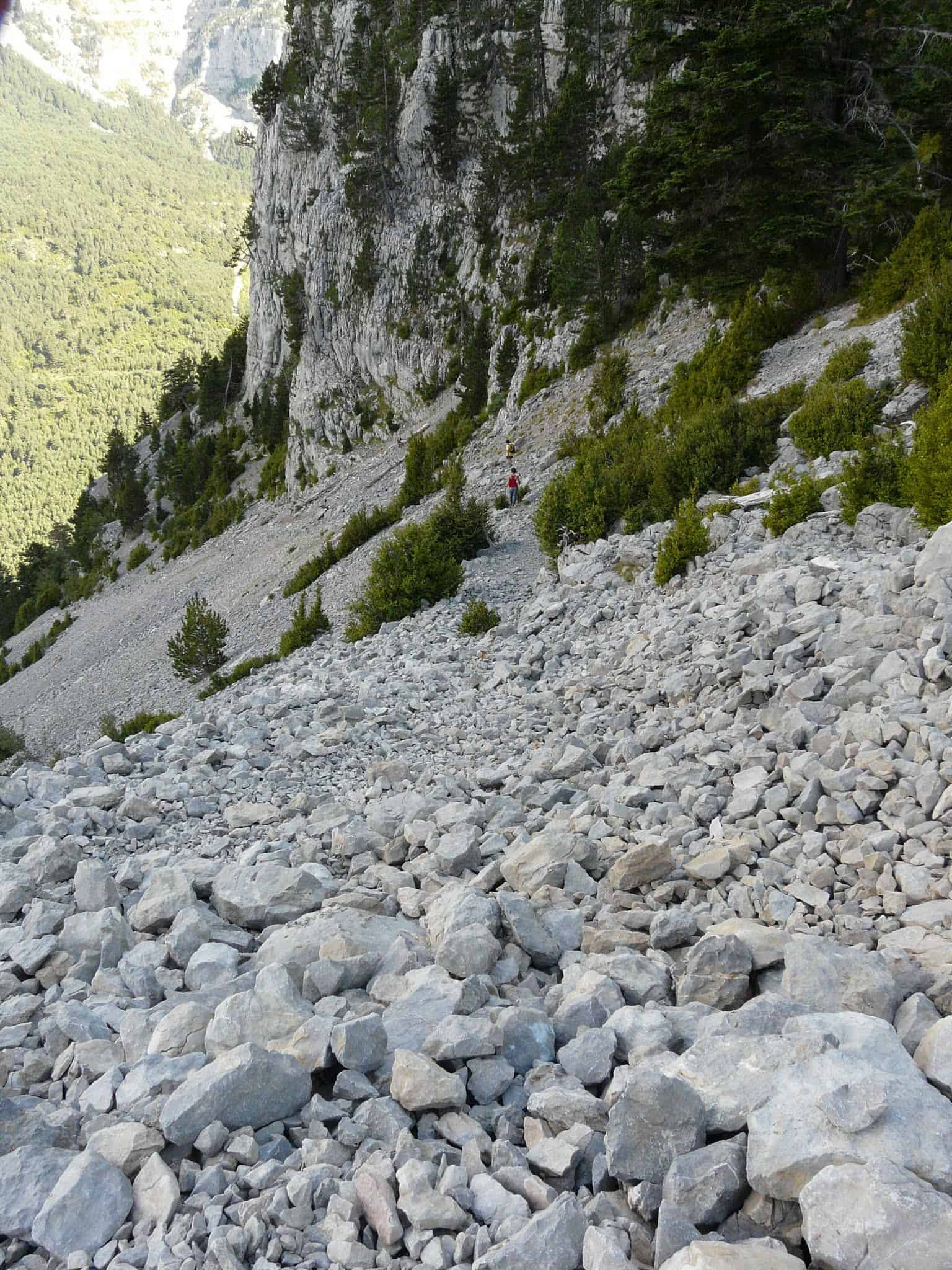 Punta Llerga, canchales